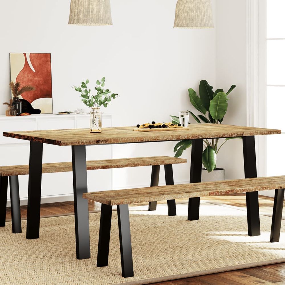 Dining Table 150x90x75 cm vidaXL Solid Wood Acacia - Dining Table from vidaXL
