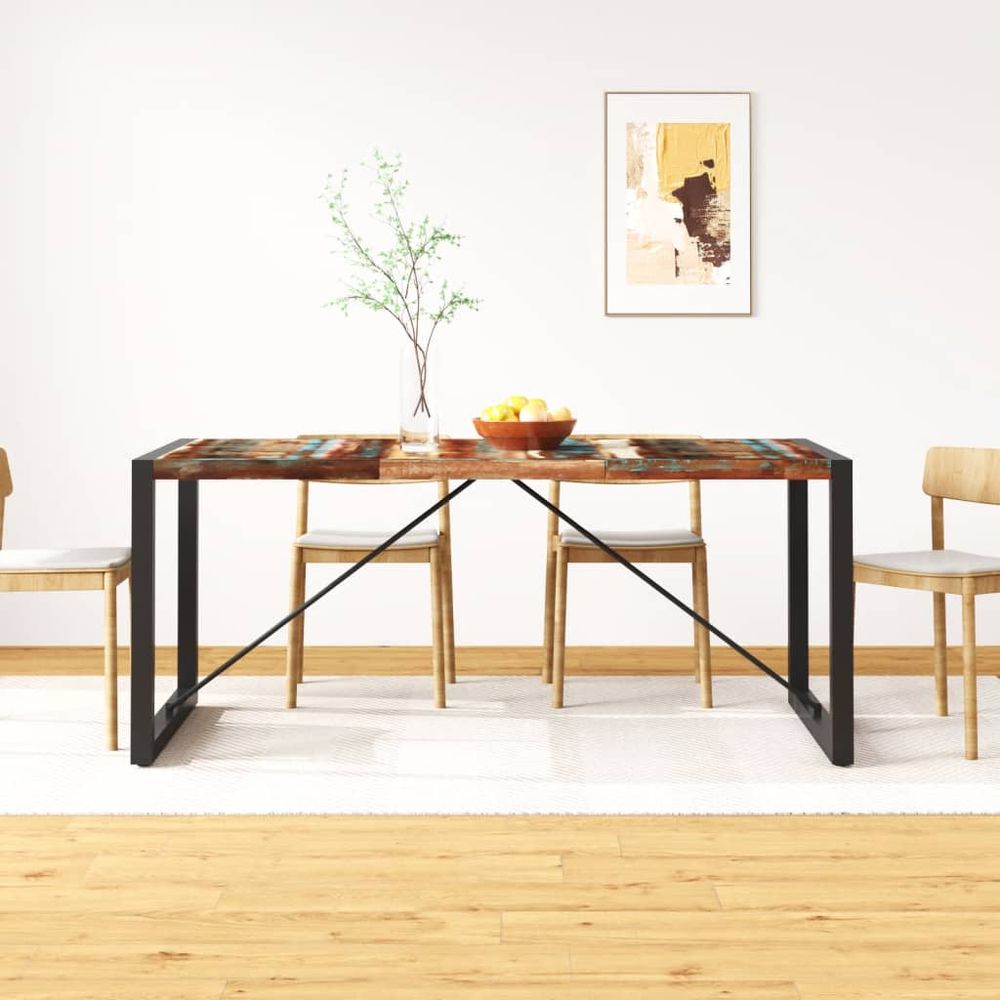 Dining Table 175x90x76 cm vidaXL Solid Wood Reclaimed - Dining Table from vidaXL