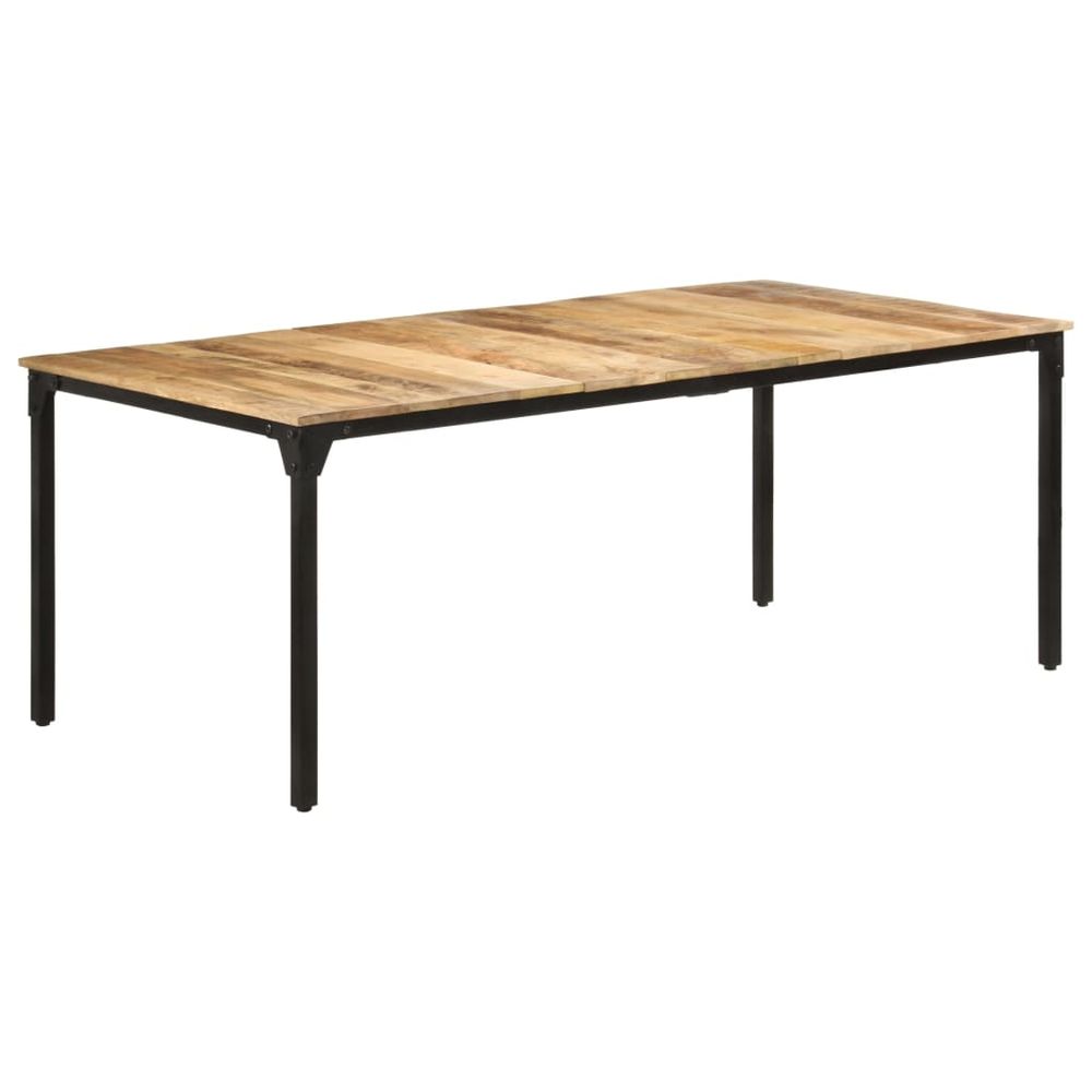 Dining Table 140x70x76 cm vidaXL Rough Mango Wood - Dining Table from vidaXL