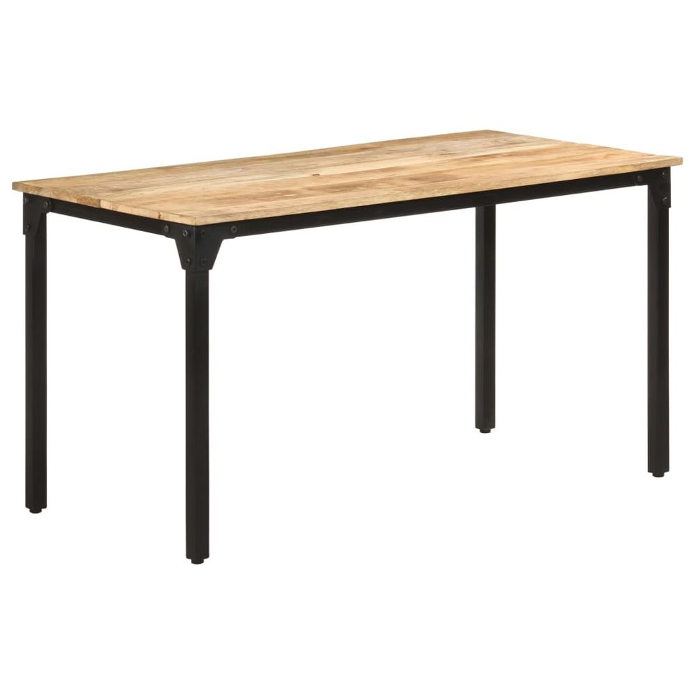 Dining Table 140x70x76 cm vidaXL Rough Mango Wood - Dining Table from vidaXL