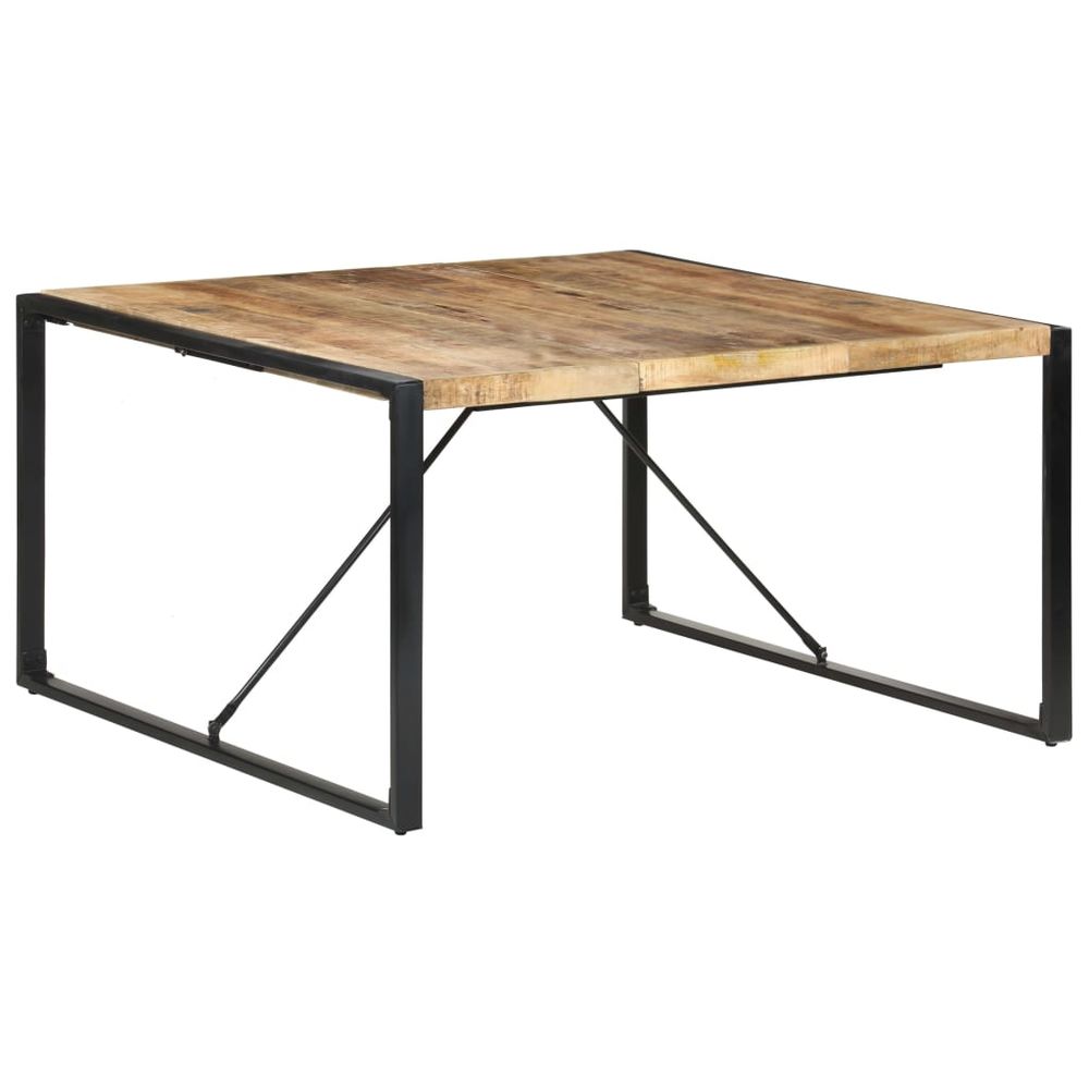 Dining Table 140x140x75 cm vidaXL Rough Mango Wood - Dining Table from vidaXL