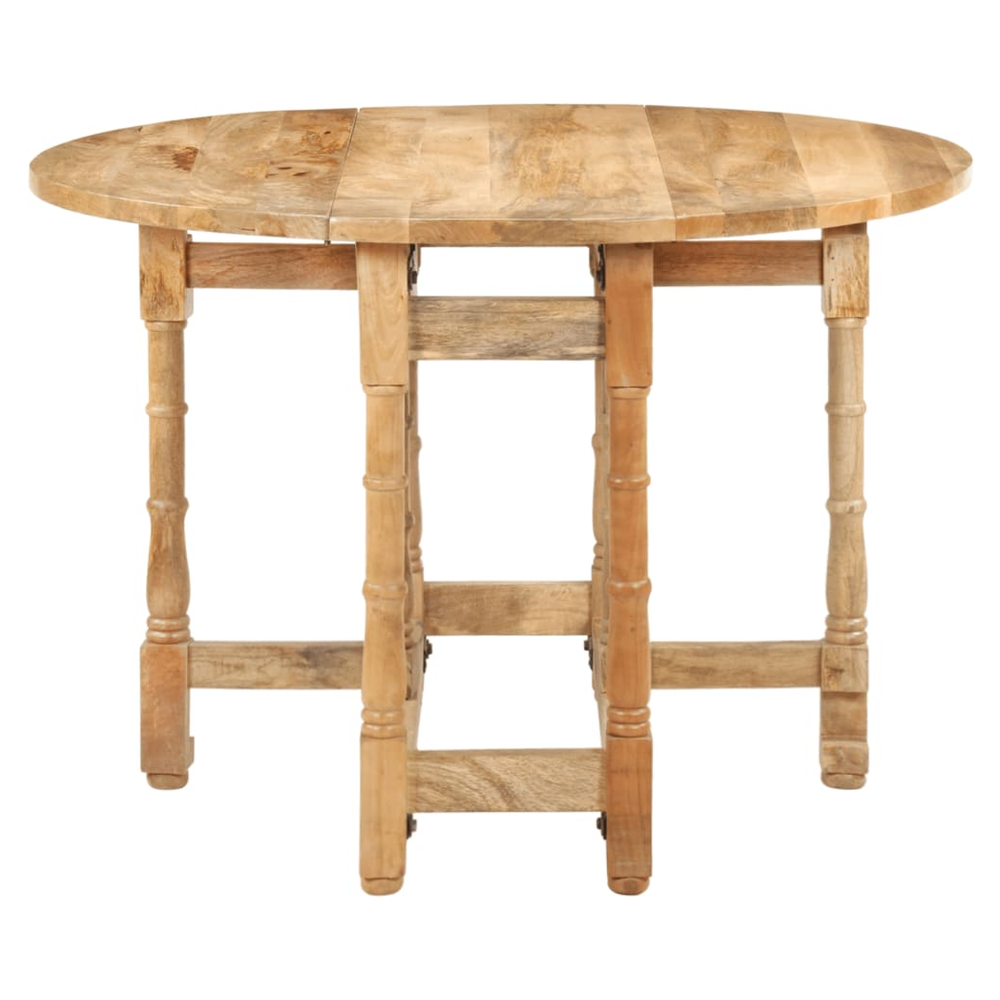 Dining Table Round 110x76 cm vidaXL Solid Mango Wood - Dining Table from vidaXL