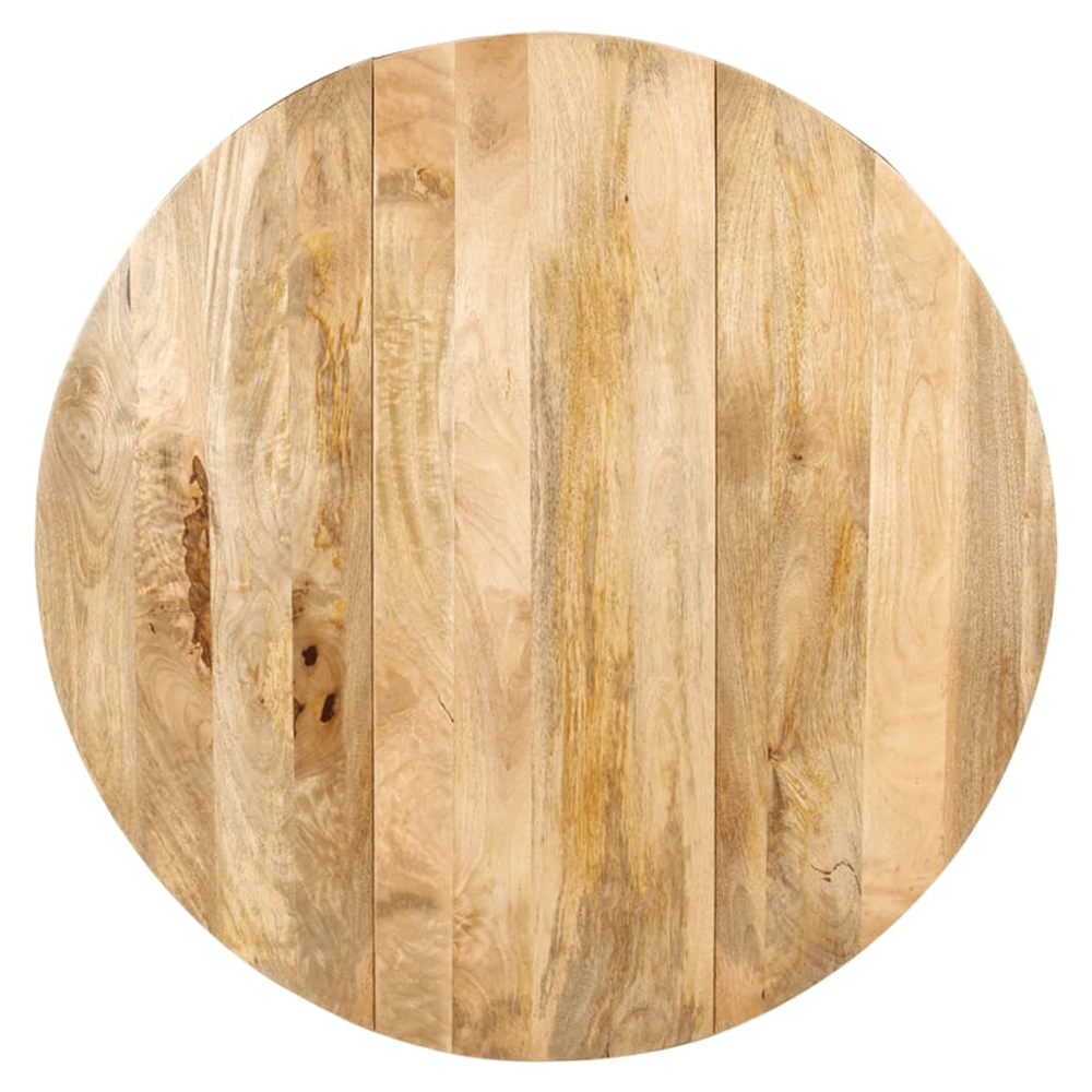 Dining Table Round 110x76 cm vidaXL Solid Mango Wood - Dining Table from vidaXL