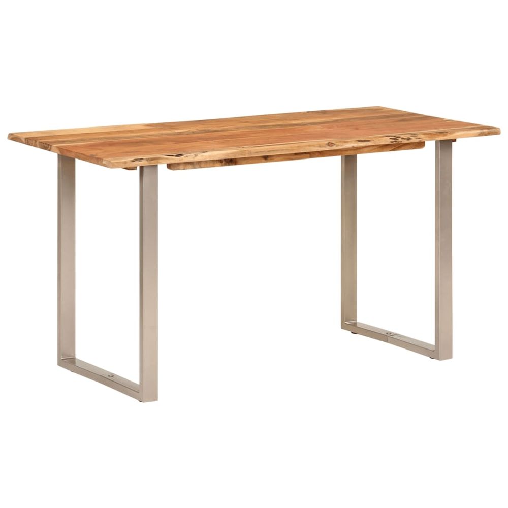 Dining Table 140x70x76 cm vidaXL Solid Wood Acacia - Dining Table from vidaXL