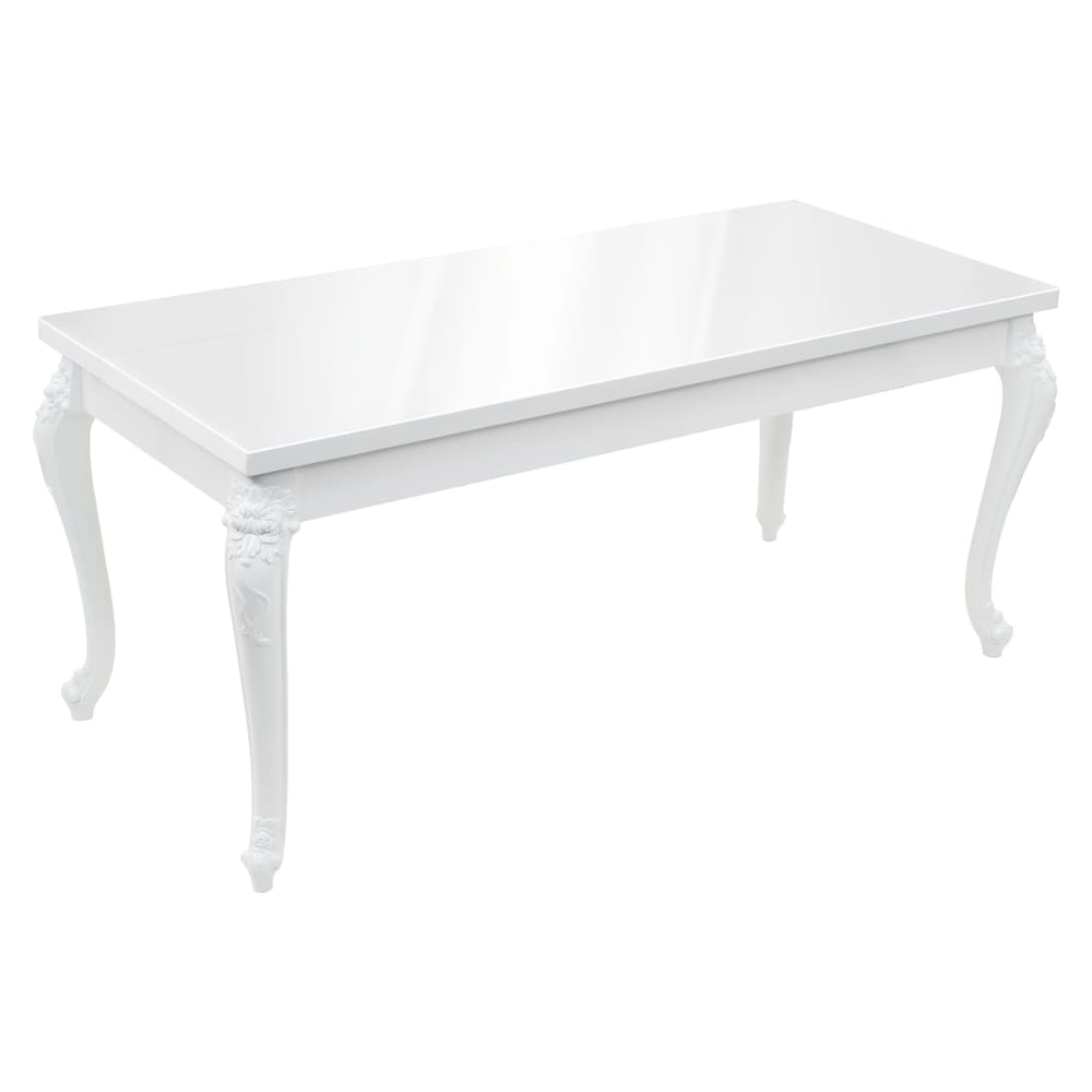 Dining Table 179x89x81 cm vidaXL High Gloss White - Dining Table from vidaXL
