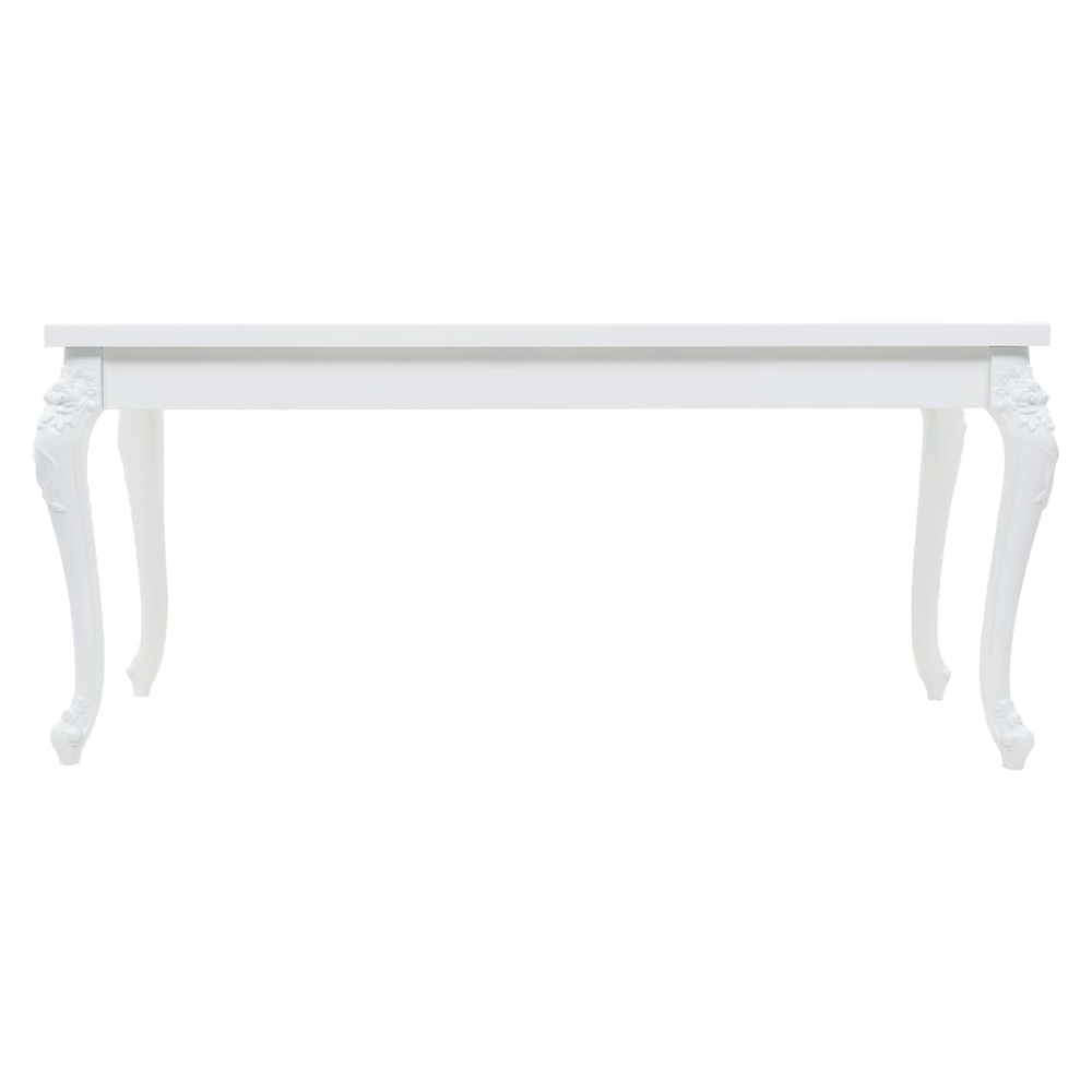 Dining Table 179x89x81 cm vidaXL High Gloss White - Dining Table from vidaXL
