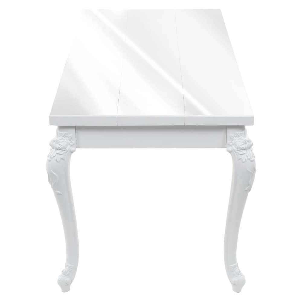 Dining Table 179x89x81 cm vidaXL High Gloss White - Dining Table from vidaXL