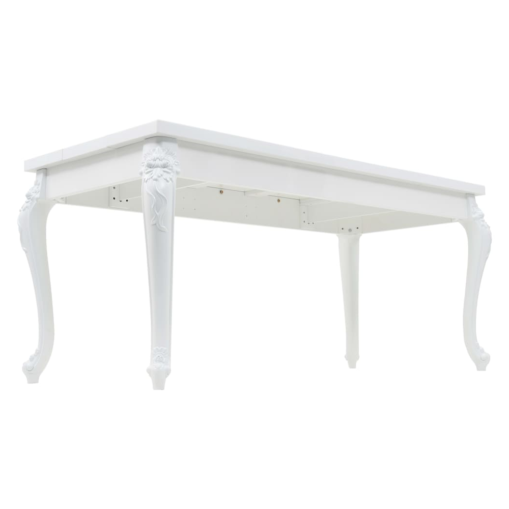 Dining Table 179x89x81 cm vidaXL High Gloss White - Dining Table from vidaXL