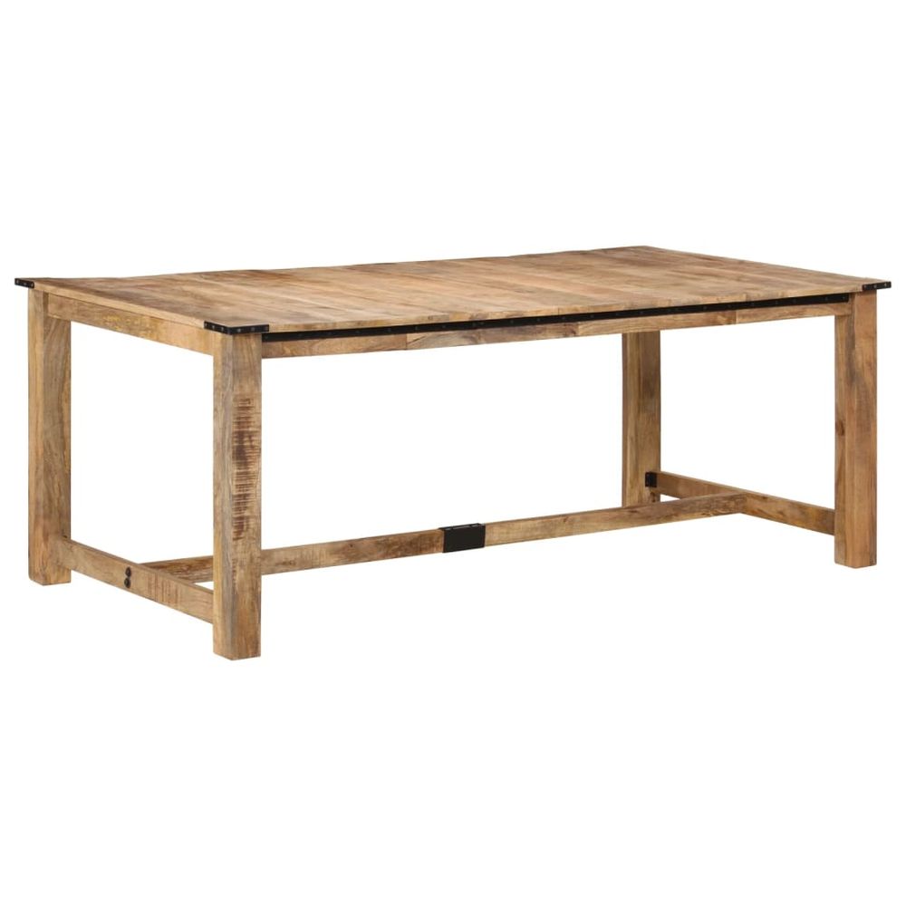 Dining Table 200x100x75 cm vidaXL Solid Wood Mango - Dining Table from vidaXL