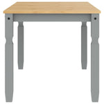 Dining Table Corona Grey 160x80x75 cm vidaXL Solid Wood Pine - Dining Table from vidaXL
