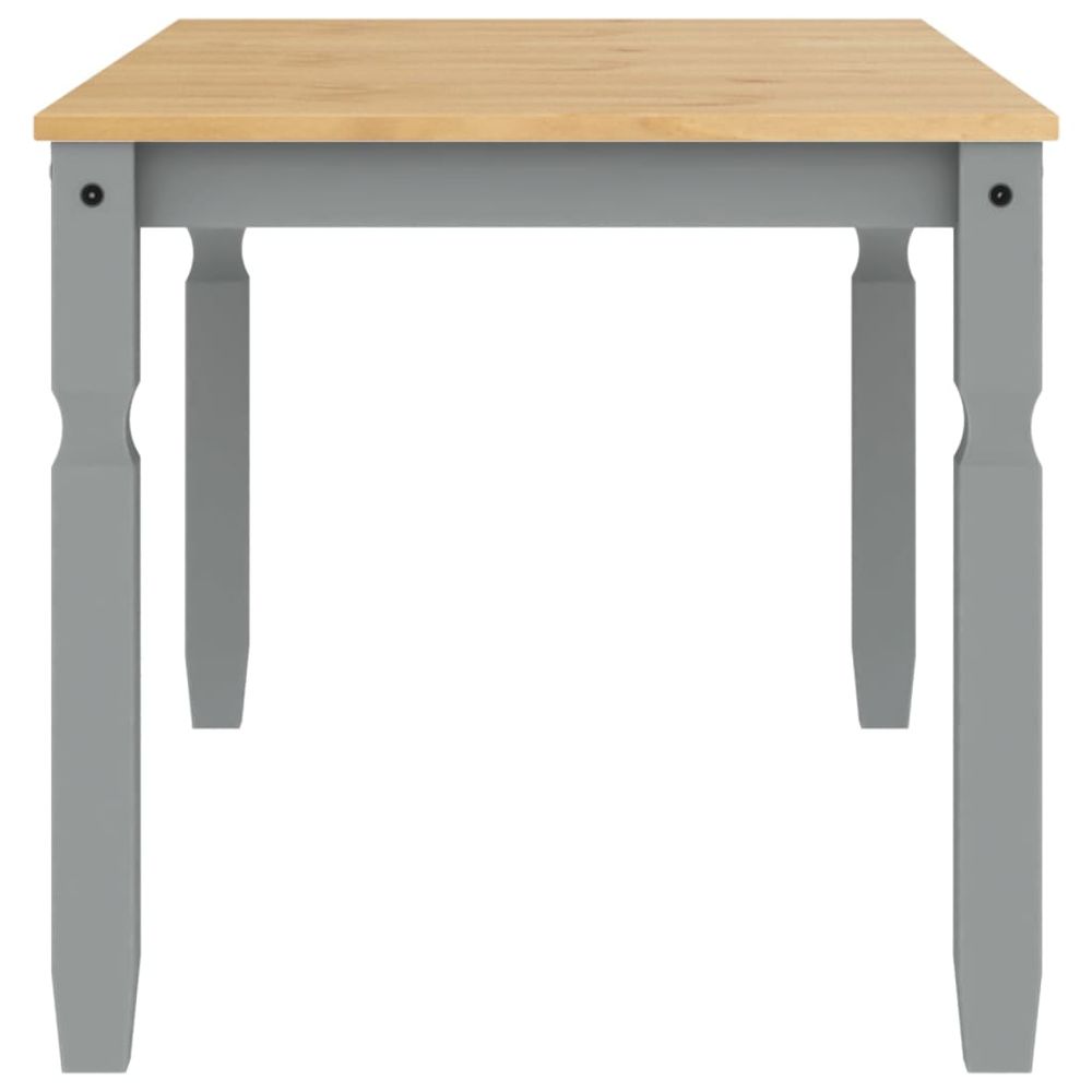Dining Table Corona Grey 160x80x75 cm vidaXL Solid Wood Pine - Dining Table from vidaXL