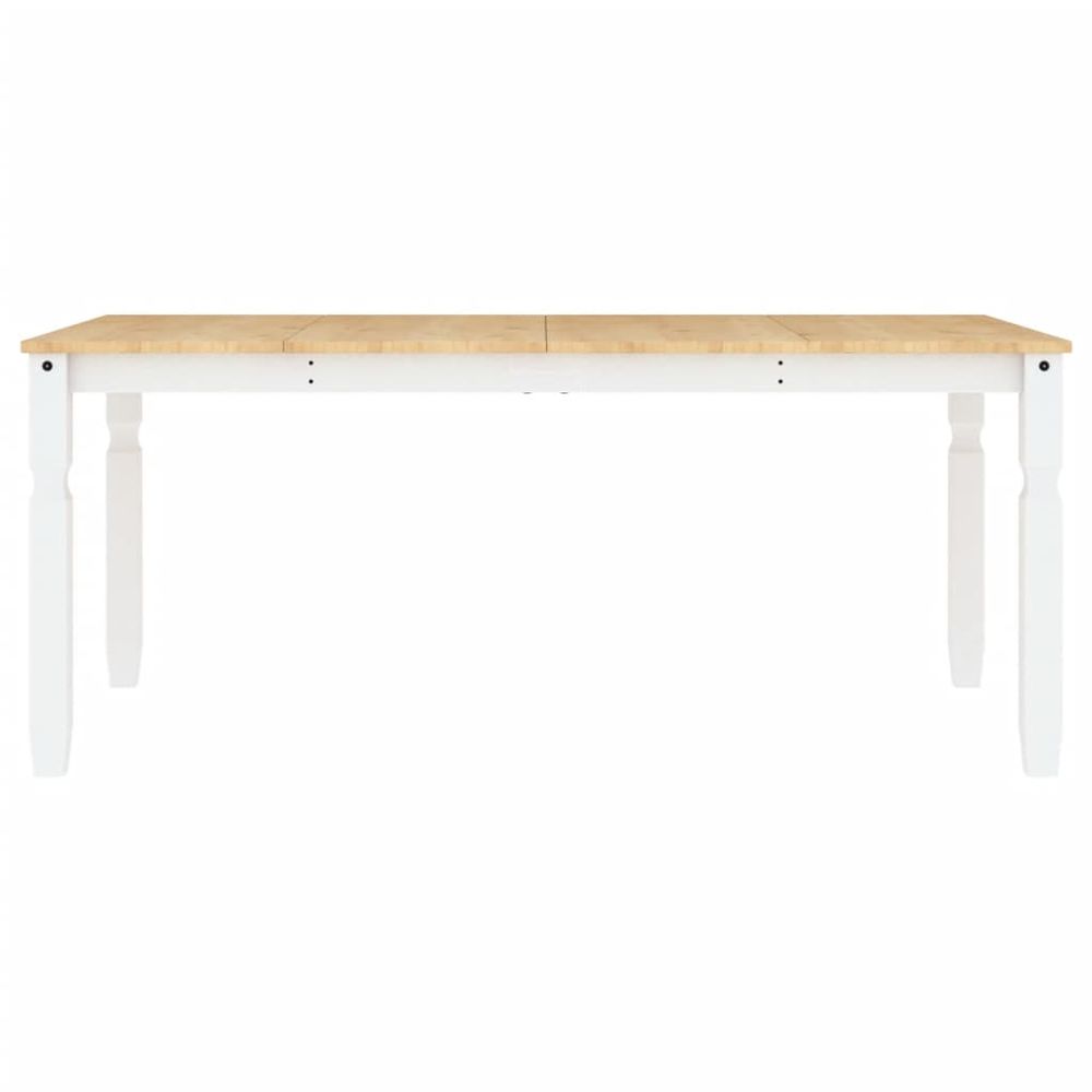 Dining Table Corona White 180x90x75 cm vidaXL Solid Wood Pine - Dining Table from vidaXL
