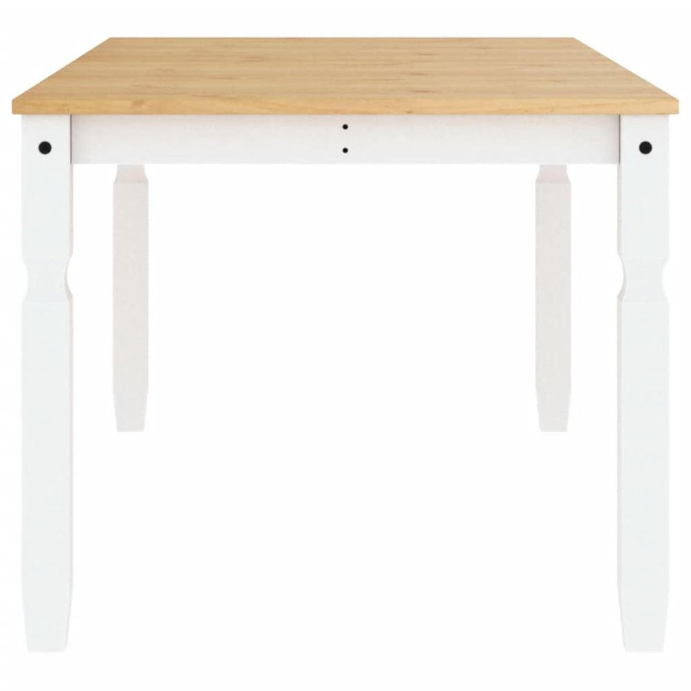 Dining Table Corona White 180x90x75 cm vidaXL Solid Wood Pine - Dining Table from vidaXL
