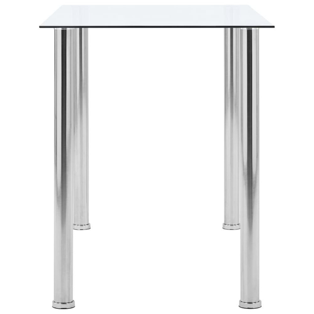Dining Table vidaXL Transparent 120x60x75 cm Tempered Glass - Dining Table from vidaXL