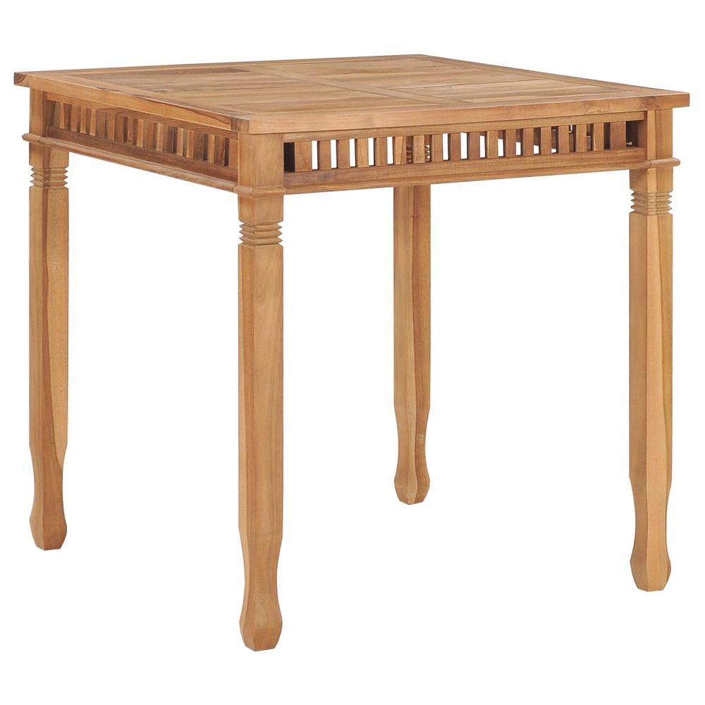 Garden Dining Table vidaXL 80x80x80 cm Solid Teak Wood - Dining Table from vidaXL