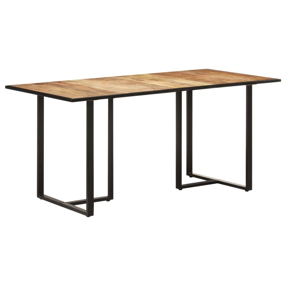 Dining Table 110x55x75.5 cm vidaXL Solid Wood Mango - Dining Table from vidaXL