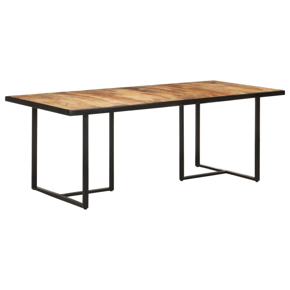 Dining Table 110x55x75.5 cm vidaXL Solid Wood Mango - Dining Table from vidaXL