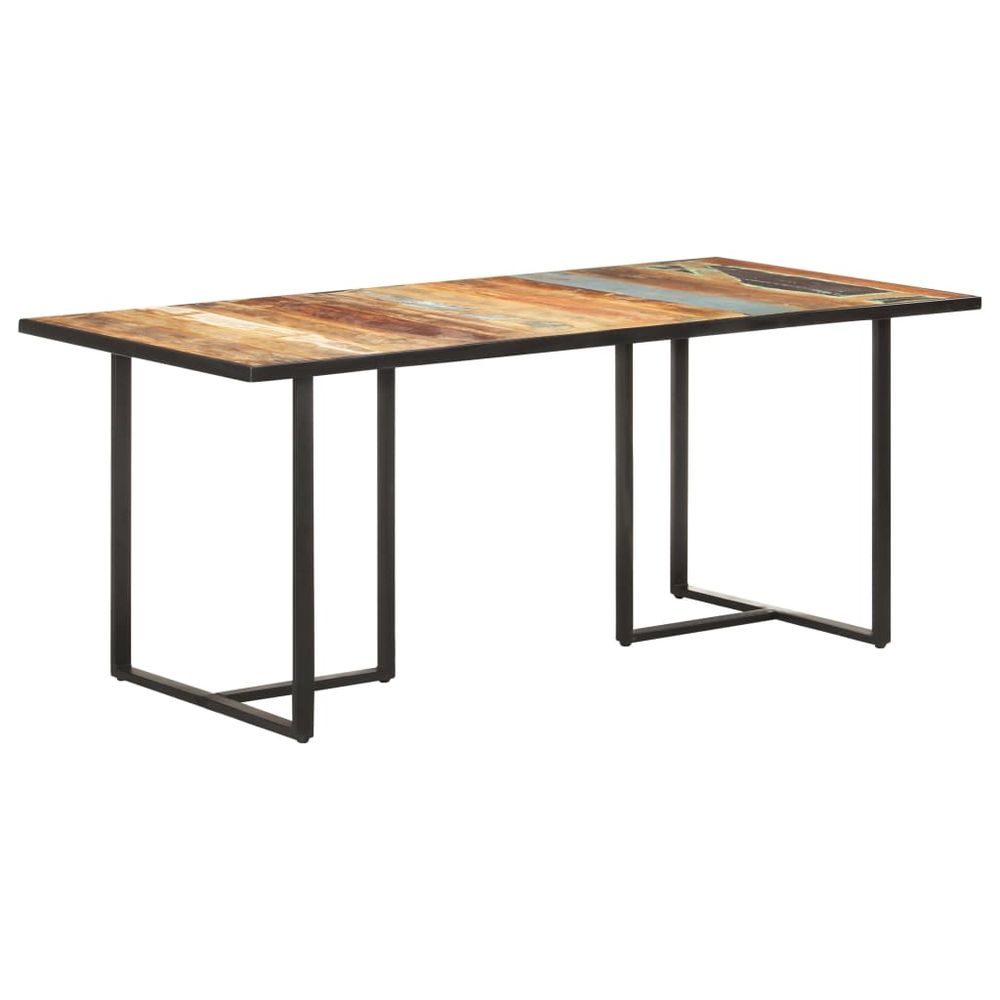 Dining Table 110x55x75.5 cm vidaXL Solid Wood Mango - Dining Table from vidaXL