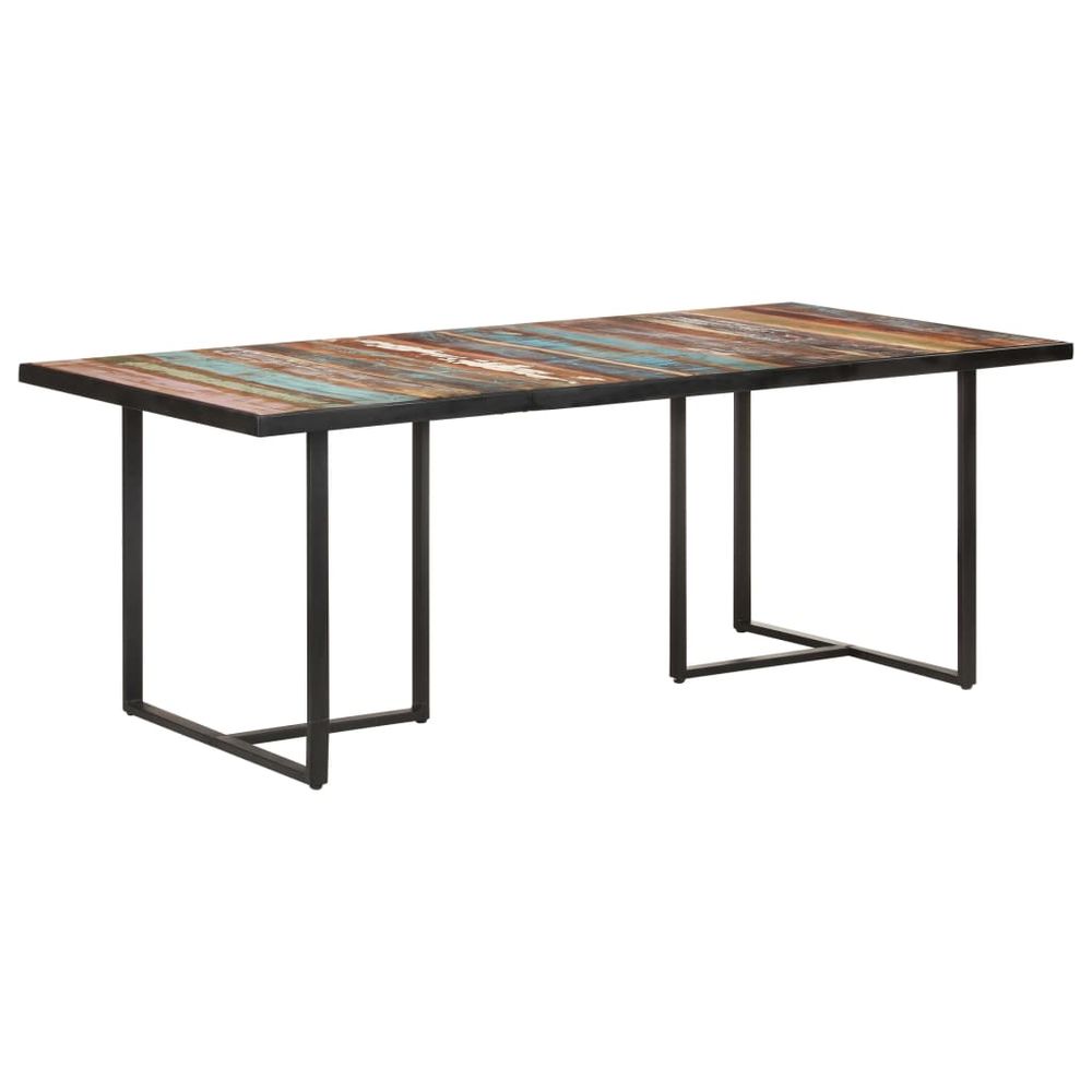 Dining Table 110x55x75.5 cm vidaXL Solid Wood Mango - Dining Table from vidaXL
