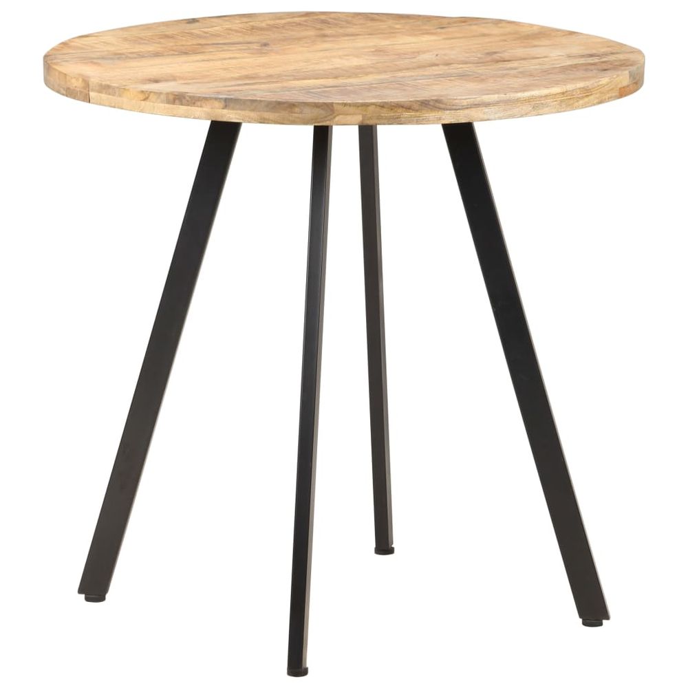 Dining Table 80 cm vidaXL Rough Mango Wood - Dining Table from vidaXL