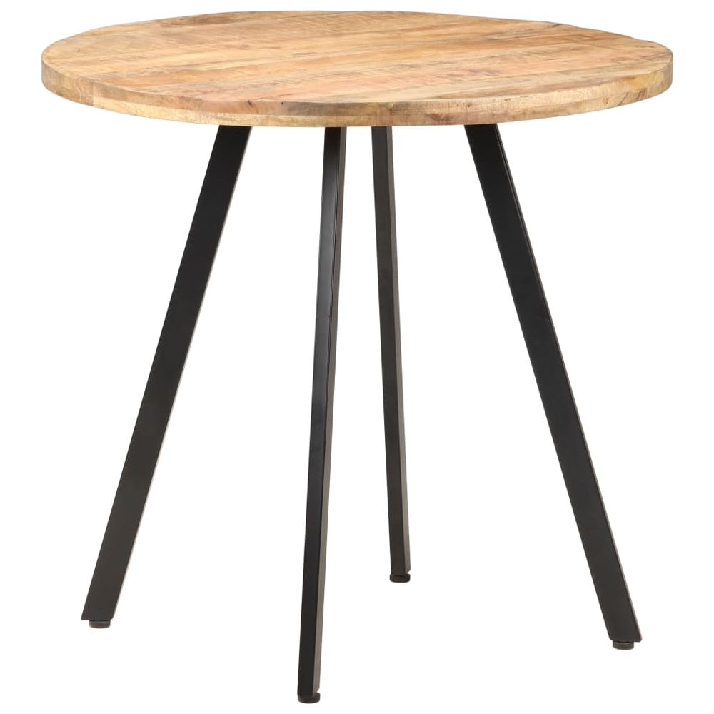 Dining Table 80 cm vidaXL Rough Mango Wood - Dining Table from vidaXL