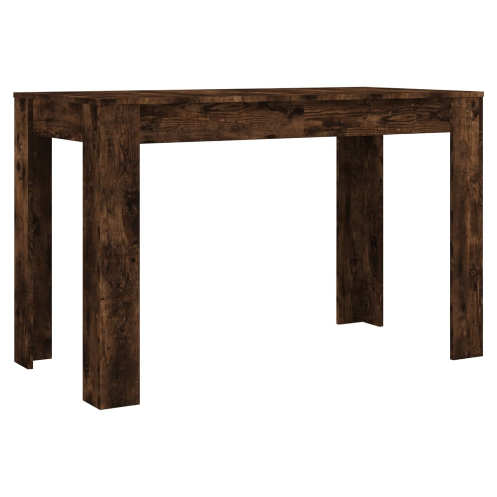 Dining Table Smoked Oak vidaXL 120x60x76 cm Engineered Wood - Dining Table from vidaXL