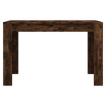 Dining Table Smoked Oak vidaXL 120x60x76 cm Engineered Wood - Dining Table from vidaXL