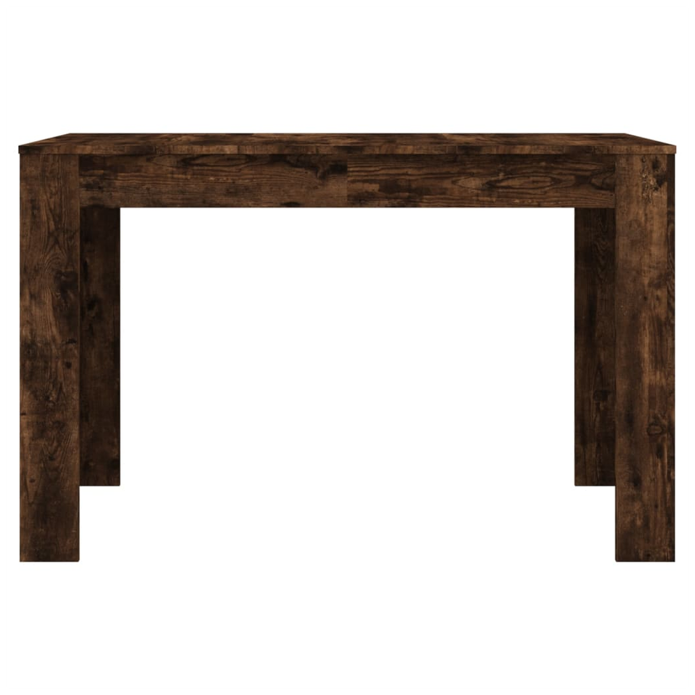 Dining Table Smoked Oak vidaXL 120x60x76 cm Engineered Wood - Dining Table from vidaXL