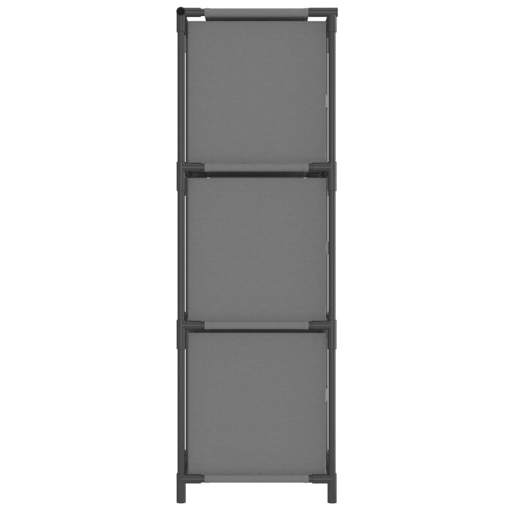 Storage Cabinet with 3 Fabric Drawers vidaXL Grey 34x34x101 cm Steel - Display Cabinet from vidaXL