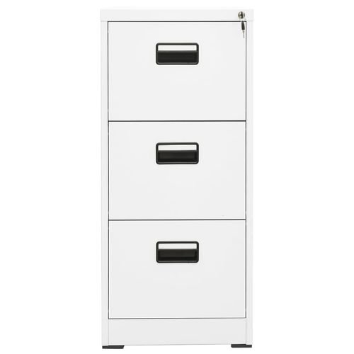 vidaXL Filing Cabinet White 46x62x72.5 cm Steel - Filing Cabinet from vidaXL