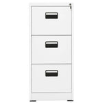 vidaXL Filing Cabinet White 46x62x72.5 cm Steel by vidaXL