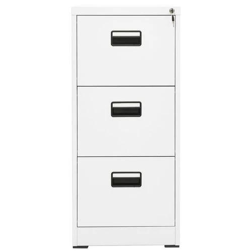 vidaXL Filing Cabinet White 46x62x72.5 cm Steel by vidaXL