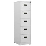 vidaXL vidaXL Filing Cabinet White 46x62x72.5 cm Steel - Uncategorized Filing Cabinet