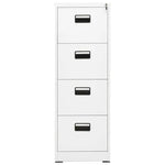 vidaXL Filing Cabinet White 46x62x72.5 cm Steel by vidaXL