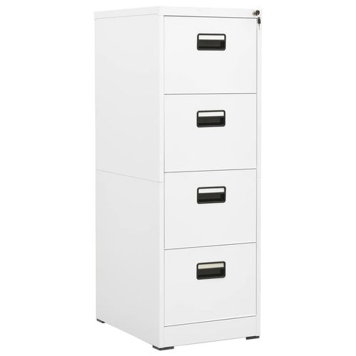 vidaXL Filing Cabinet White 46x62x72.5 cm Steel - Filing Cabinet from vidaXL