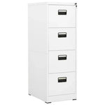 vidaXL Filing Cabinet White 46x62x72.5 cm Steel by vidaXL