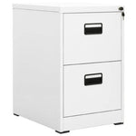 vidaXL vidaXL Filing Cabinet White 46x62x72.5 cm Steel - Uncategorized Filing Cabinet
