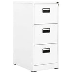 vidaXL Filing Cabinet White 46x62x72.5 cm Steel by vidaXL