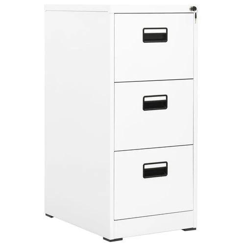 vidaXL Filing Cabinet White 46x62x72.5 cm Steel by vidaXL