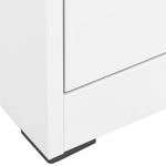 vidaXL vidaXL Filing Cabinet White 46x62x72.5 cm Steel - Uncategorized Filing Cabinet