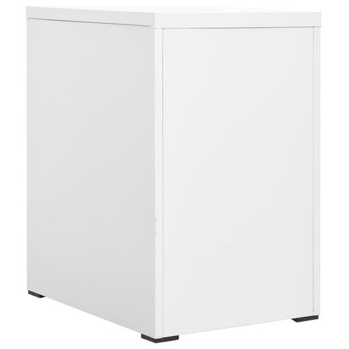 vidaXL Filing Cabinet White 46x62x72.5 cm Steel - Filing Cabinet from vidaXL