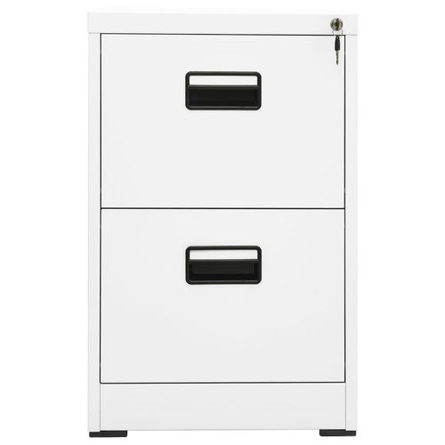 vidaXL Filing Cabinet White 46x62x72.5 cm Steel - Filing Cabinet from vidaXL