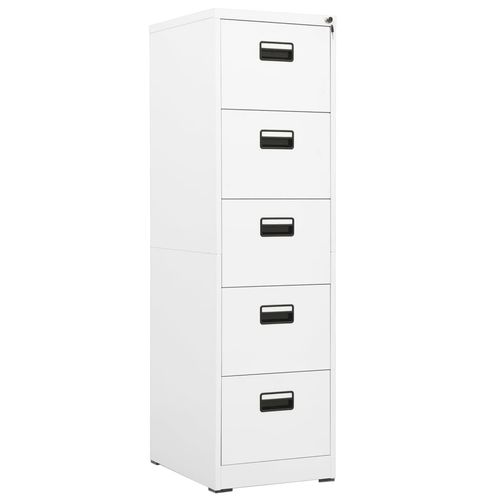 vidaXL Filing Cabinet White 46x62x72.5 cm Steel - Filing Cabinet from vidaXL
