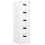 vidaXL Filing Cabinet White 46x62x72.5 cm Steel by vidaXL