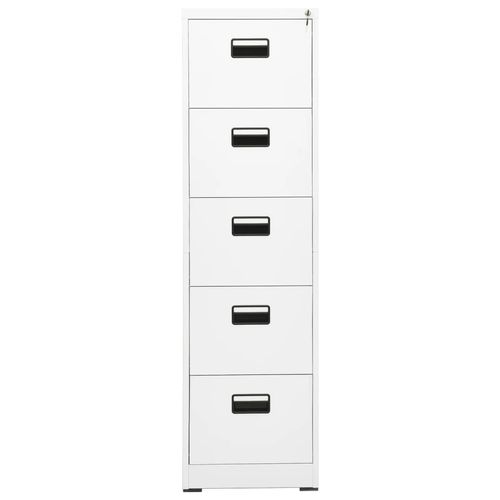 vidaXL Filing Cabinet White 46x62x72.5 cm Steel - Filing Cabinet from vidaXL