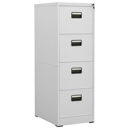 vidaXL Filing Cabinet White 46x62x72.5 cm Steel - Filing Cabinet from vidaXL