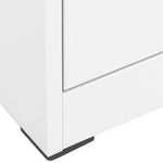 vidaXL Filing Cabinet White 46x62x72.5 cm Steel by vidaXL