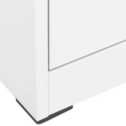 vidaXL Filing Cabinet White 46x62x72.5 cm Steel by vidaXL