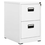 vidaXL vidaXL Filing Cabinet White 46x62x72.5 cm Steel - Uncategorized Filing Cabinet