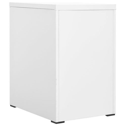 vidaXL Filing Cabinet White 46x62x72.5 cm Steel - Filing Cabinet from vidaXL